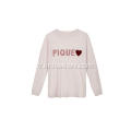 Pull de nuit tricoté à col rond pour femmes